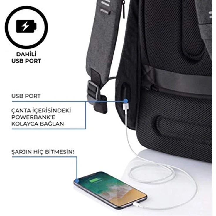 XD Design Bobby Hero XL, 17" Laptop Backpack, schwarz, Notebook-Rucksack – Bild 5