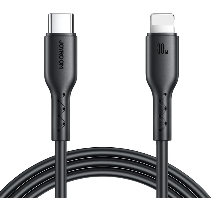 Joyroom Blitz-Lade Serie SA26-CL3, USB-C zu Lightning Kabel mit 30W Schnellladung, 1m - Schwarz