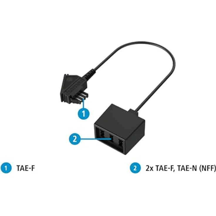 Hama Telefon-Adapter TAE-F-Stecker 3fach – Bild 2