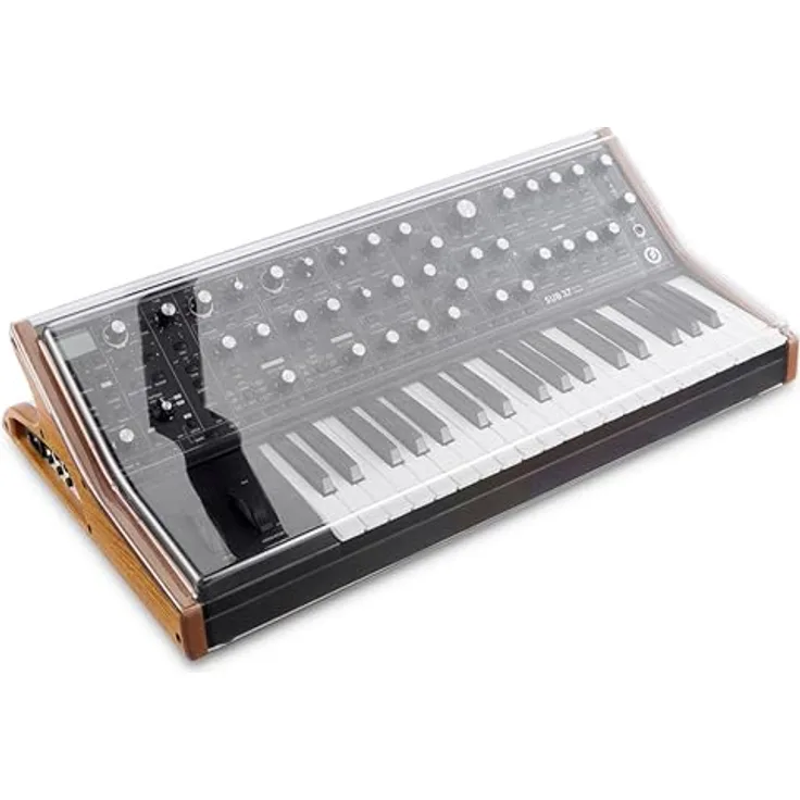 Decksaver Moog Subsequent 37, Schutzabdeckung aus transparentem Polycarbonat für Moog Subsequent 37, staub- und schlagfest