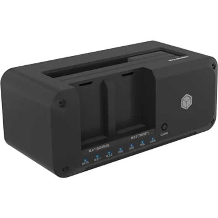 ICY BOX HDD / M.2 NVMe SSD Docking Station USB 3.2 Gen 2 (10 Gbit/s), Zweiwege Klonen, IB-2924MSCL-C31