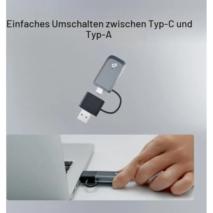 TP-Link ARCHER TBE230U, Kabelgebundener WLAN-Stick mit USB Type-A/USB Type-C, Ethernet, Wi-Fi 7 (802.11be), 2882 Mbit/s, Schwarz, Grau – Bild 3
