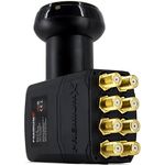 Premium X Octo LNB 4K für 8 Teilnehmer Direkt SAT 8-Fach LNC 0,1dB Digital HDTV FullHD 3D UHD HD