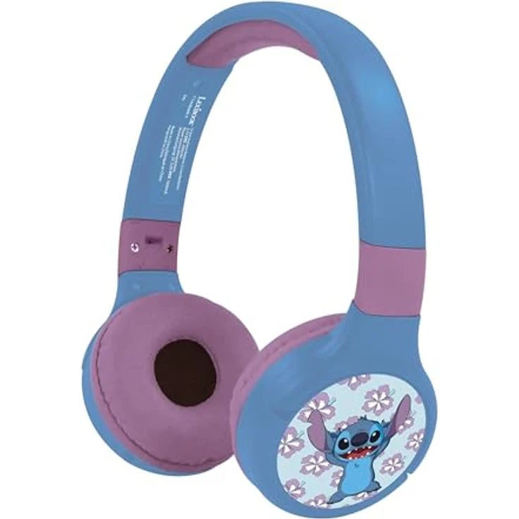 Lexibook Stitch, Bluetooth-Kopfhörer HPBT010DLXB mit 12 Stunden Akkulaufzeit, faltbar und abnehmbares Kabel – Bild 3