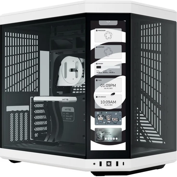 Hyte PC-Gehäuse HYTE Y70 Touch Infinite, Tower-Gehäuse, (Tempered
