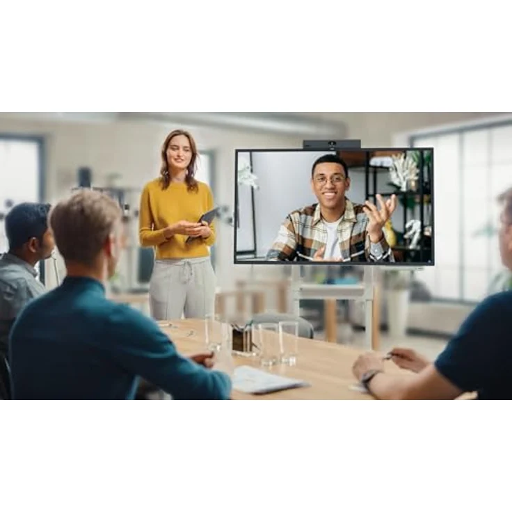 Yealink Meetingbar A10-010, 4K Konferenzkamera mit 8 MEMS Mikrofonen, weiß – Bild 4