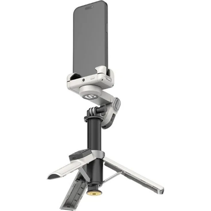 AOCHUAN M3 Pro Gimbal, multifunktionales Gerät mit RGB Beleuchtung und integrierter Gesichtsverfolgung, schwarz