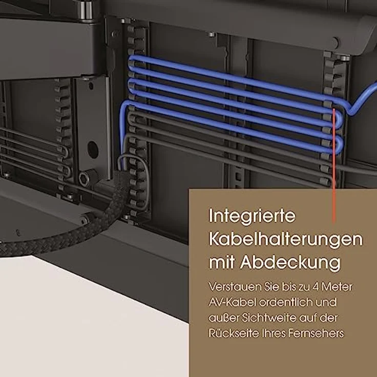 Vogel's TVM 7675 Elektrische Schwenkbare TV Wandhalterung für 40-77 Zoll Fernseher, Premium Motorisierte TV Halterung schwenkbar bis zu 120°, Max 35 kg, VESA 200x100 bis zu 600x400 – Bild 5