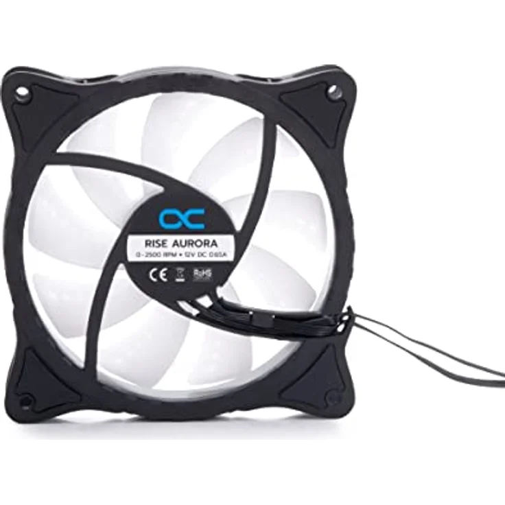 Alphacool Rise Aurora 120 mm Lüfter PWM (120x120x25mm) Fan RGB Beleuchtet Kühlung (24836) - Preisvergleich – Bild 4