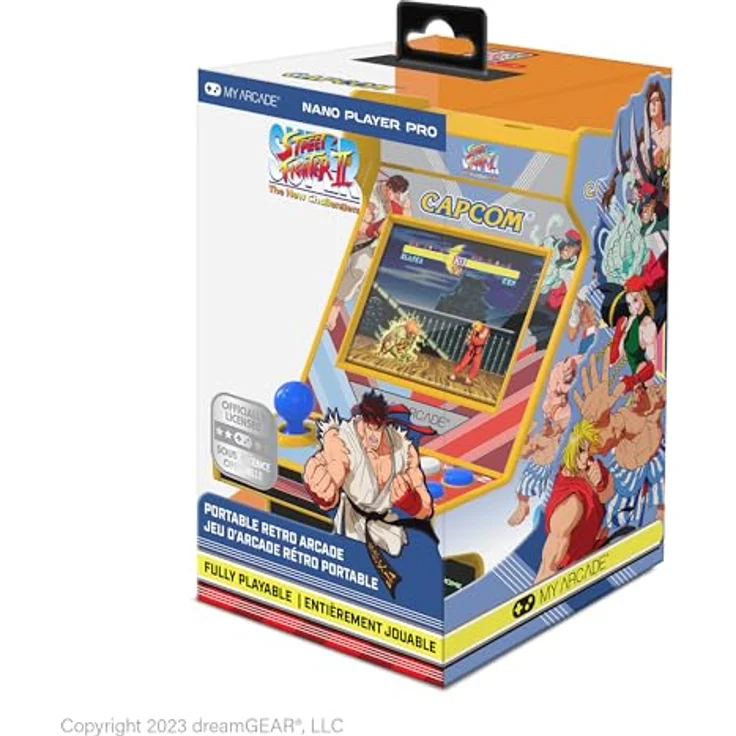 My Arcade Nano Player Street Fighter II, portable Konsole mit 2.4" Farbdisplay und 2 Spielen – Bild 1