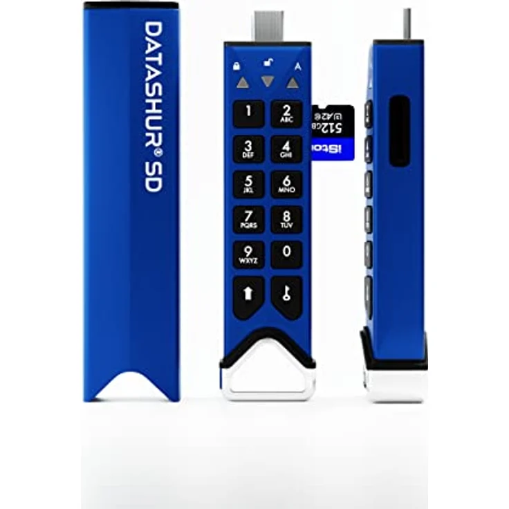 2 Pack iStorage datAshur SD Encrypted USB Flash Drive with Removable iStorage microSD Cards (Sold Separately), Password Protected, Secure Collaboration, FIPS Compliant – Bild 1