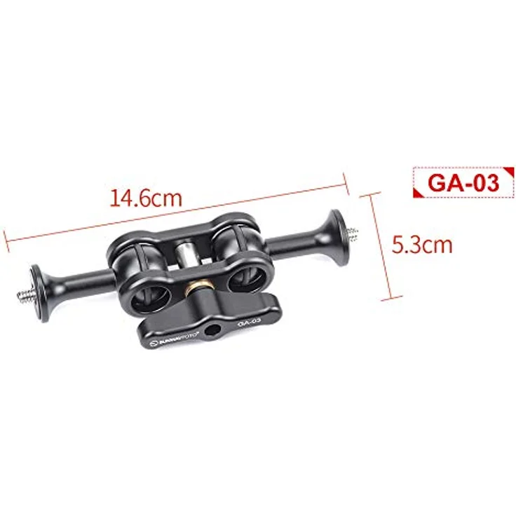 Sunwayfoto GA-03 Magic Arm Mehrzweck-Stativ-Zubehör-Halterung 6,35 mm – Bild 3