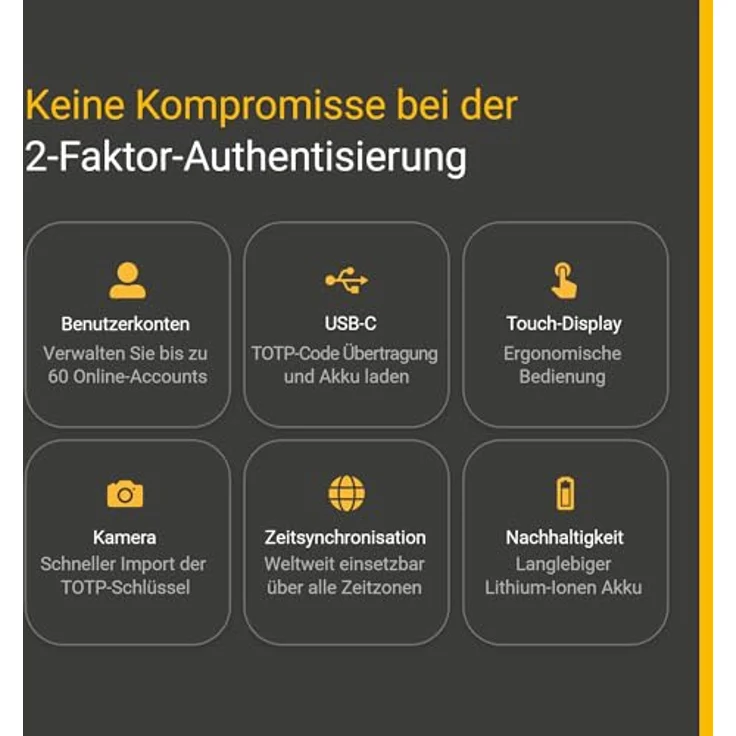 REINER SCT Authenticator Mini – Hardware für Zwei-Faktor-Authentisierung | TOTP-Generator für ultimativen Schutz Ihrer Accounts – Bild 3