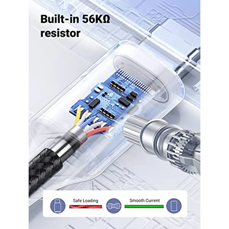 Ugreen US288, USB-A zu USB-C Kabel mit QC 3.0, 3A, 0,25m, grau – Bild 6