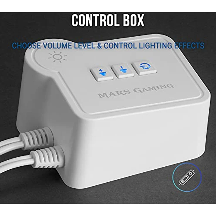 Mars Gaming MSRGBW, Bluetooth Lautsprecher 15W, RGB Full Mesh, 2 Aktive Treiber, Weiß – Bild 5