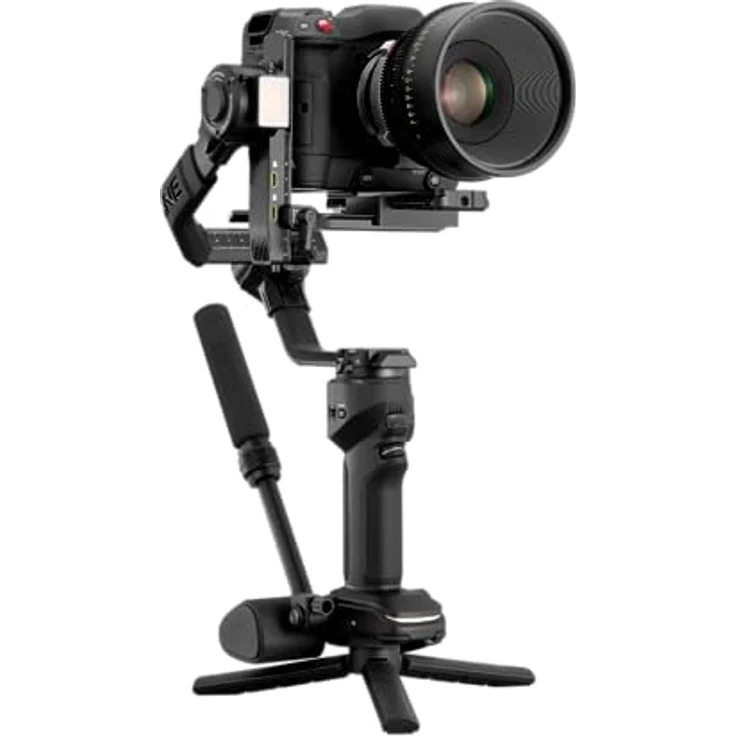 ZHIYUN Crane 4 [Official] Stabilisator Gimbal für Kameras DSLR und Spiegellose, Camera Stabilizer 3-Achsen mit Stativ/Tasche/Videoleuchte, für Nikon/Canon/Sony/Panasonic/Fujifilm – Bild 5