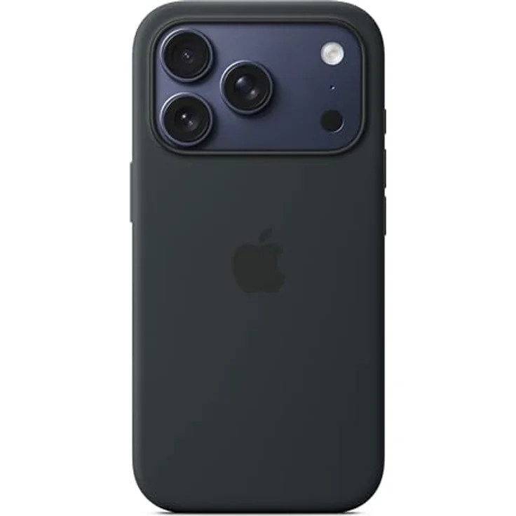 Apple iPhone 17 Pro Silikon Case mit MagSafe, Schwarz - Schützt vor Kratzern, aus 45% recyceltem Silikon, nahtloses Laden – Bild 3
