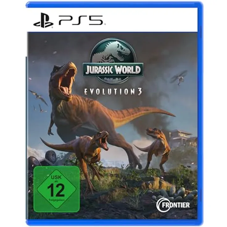 Fireshine Games Jurassic World Evolution 3 - PS5 Game mit über 80 Dinosaurierarten, epischer Kampagne und exklusivem Vorbesteller-Bonusset