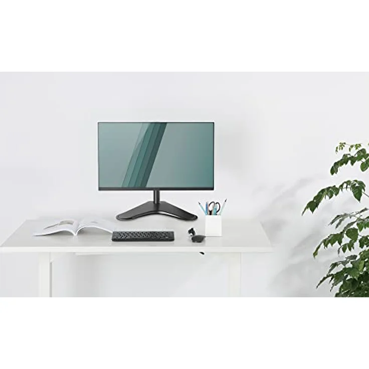 DIGITUS Monitorhalterung - Standfuß - 1 Monitor - Bis 32 Zoll - VESA 75x75, 100x100 - Schwarz – Bild 2