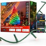Govee Christmas Sparkle String Lights, 30M RGBWIC Lichterkette mit 375 LEDs, 140+ dynamische Szenenmodi, App-Steuerung mit Alexa für Innenräume