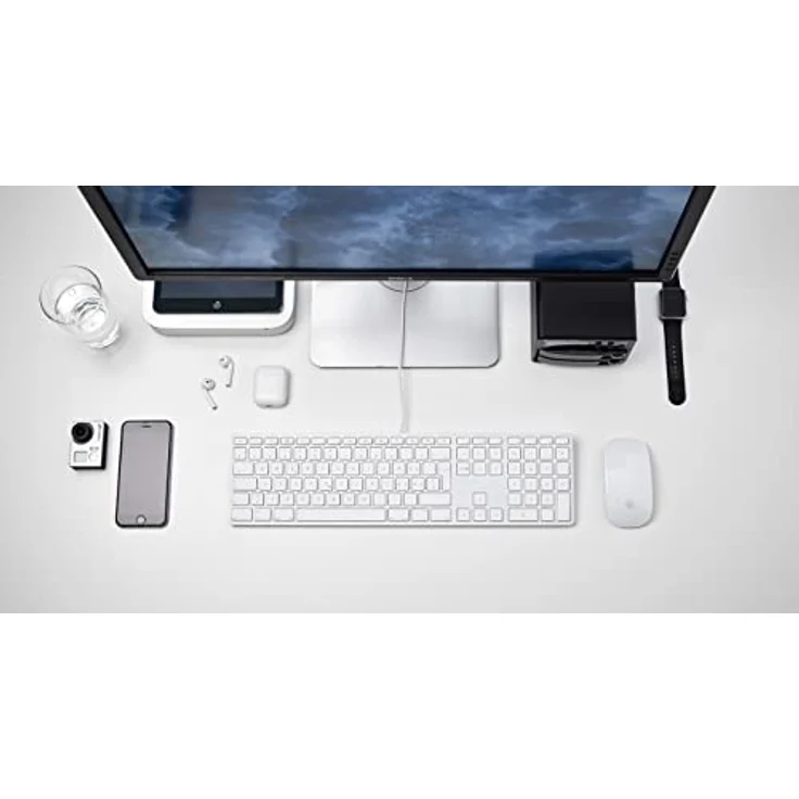 LMP USB Keyboard 110 Keys Wired USB Keyboard with 2X USB and Aluminum Upper Cover - Italian QWERTY – Bild 6