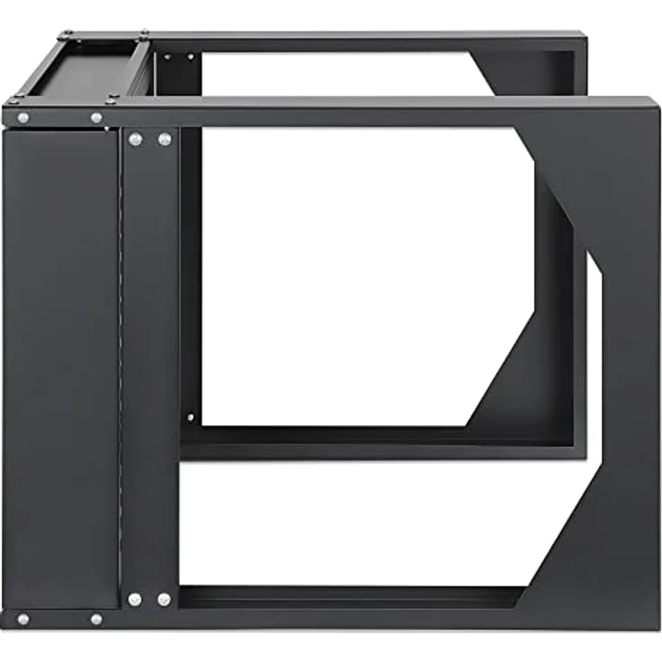 INTELLINET 716178 Wandschrank 19" Open Frame 2 Streben Flat Pack 6U Schwarz – Bild 4