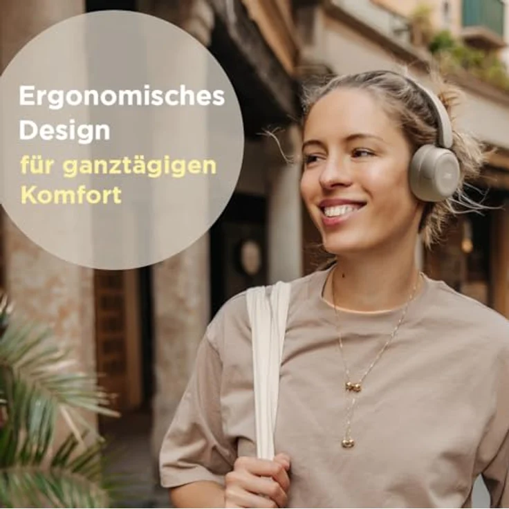 JVC HA-S59W, True Wireless Kopfhörer mit Bluetooth 5.4, 50 Stunden Akkulaufzeit, beige – Bild 4