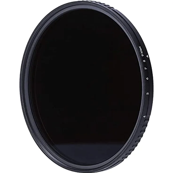 Rollei Variabler ND Filter, F:X Pro Variabler Rundfilter - ND8 bis ND 512 aus Gorilla® Glas mit 3-9 Blendenstufen Verdunkelung, stufenlos Einstellbarer ND-Filter, ideal für die Landschaft Fotografie