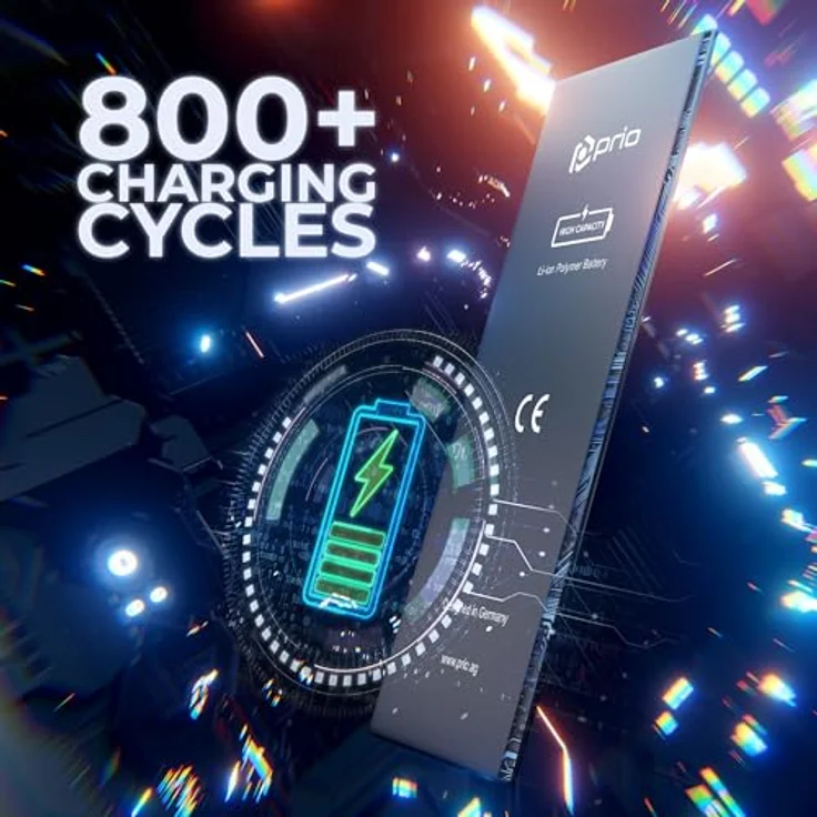 prio Hochleistungsakku für iPhone 6s, 2320 mAh, zuverlässig und leistungsstark - Universal APN – Bild 3