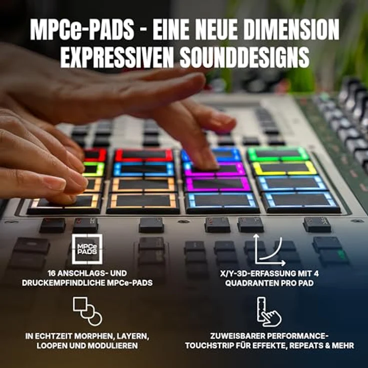 Akai MPC XL, DJ Controller mit 8-Core Prozessor, 10.1 Zoll Multi-Touch Display und 256GB Speicher – Bild 4