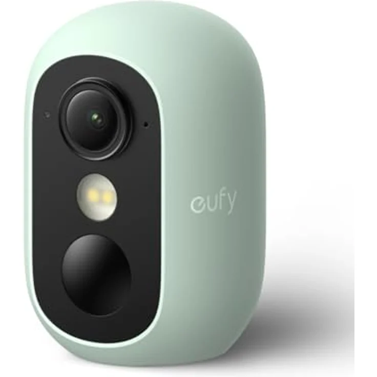 eufy eufyCam C35, Kabellose Überwachungskamera für Innen & Außen, IP67 Wetterfest, Farbnachtsicht, Lokaler Speicher, Solarpanel-kompatibel, Grün – Bild 1