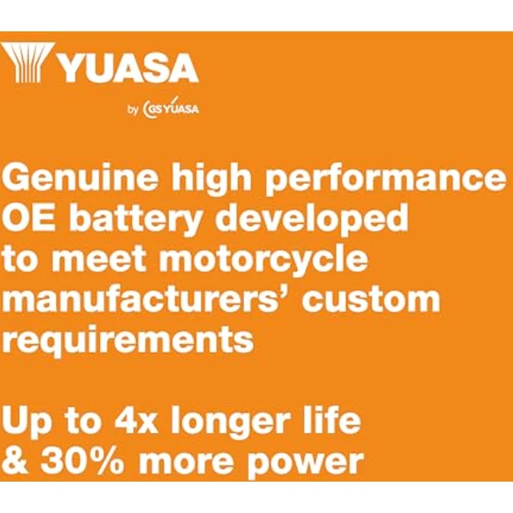 Yuasa GYZ16H WC, 12V Motorradbatterie mit 16,8Ah/C20, wartungsfrei, rüttelfest, schwarz – Bild 7