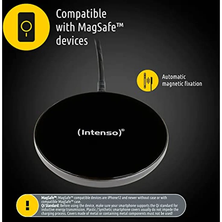 Intenso Magnetic Wireless Charger MB1 schwarz inkl. 30W PD Adapter – Bild 3