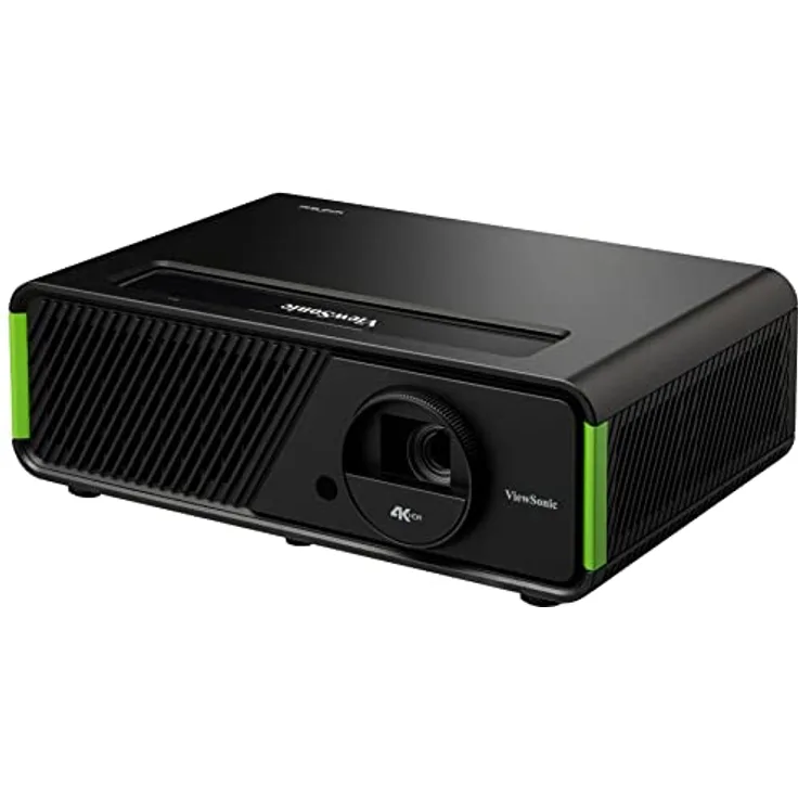 Viewsonic X1-4K LED Gaming Beamer (4K UHD, 2900 Lumen, HDR, 3D Kompatibel, TR1.15-1.5, 1.3X Zoom, 2 x HDMI, USB-C, 1x USB-A Reader, 2X 6 Watt Harman Kardon Lautsprecher, Designed for Xbox) Schwarz