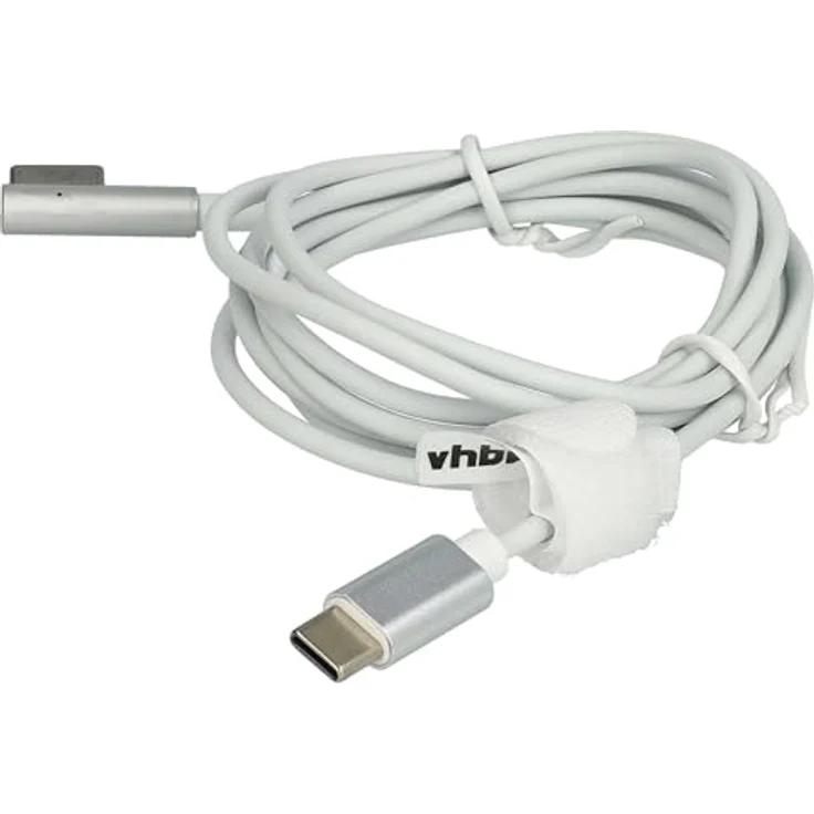 vhbw Adapterkabel USB Typ C auf MagSafe 1, 170 cm, 65 W, weiß, mit LED-Anzeige und magnetic connector für Apple MacBook 13" (Mitte 2010) und (Ende 2009) – Bild 3
