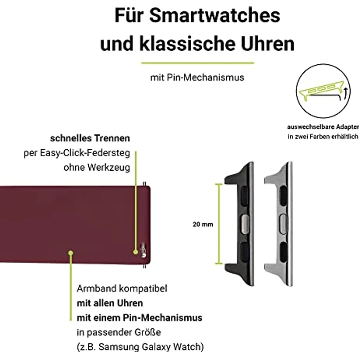 Artwizz WatchBand Silicone für Apple Watch 38/40mm - Cherry Wearables-Zubehör – Bild 4