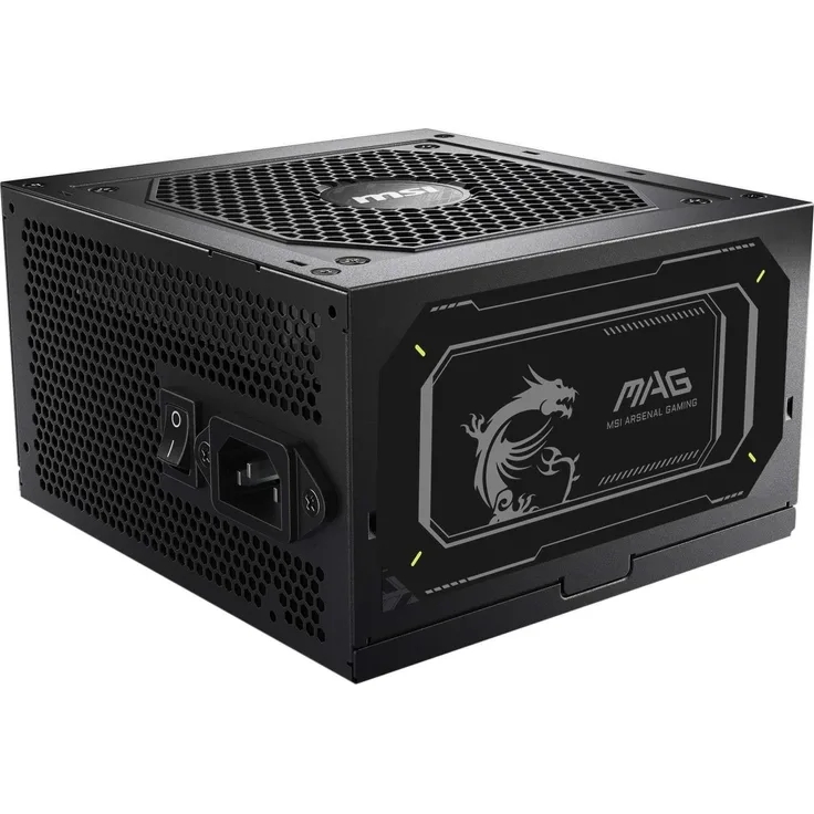 MSI MAG A850GL 850W PCIE5 II 80+ Gold Netzgerät, vollständig modular mit 12 cm Lüfter und umfassenden Sicherheitsfunktionen, Schwarz