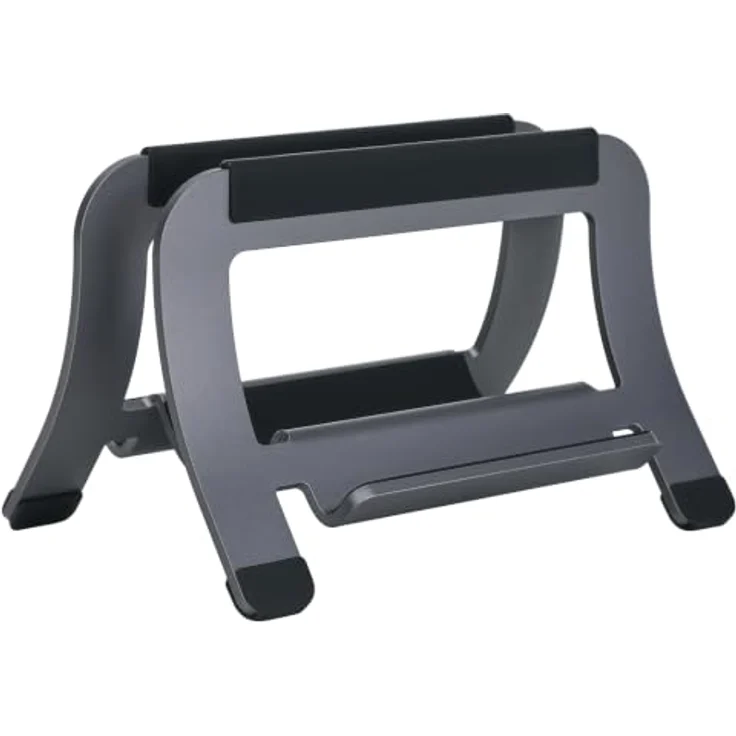 My Wall HT53L Notebook-Ständer, Aluminium in Grau/Schwarz, für Laptops und Tablets von 11 bis 17 Zoll, Tragkraft bis 5 kg – Bild 1