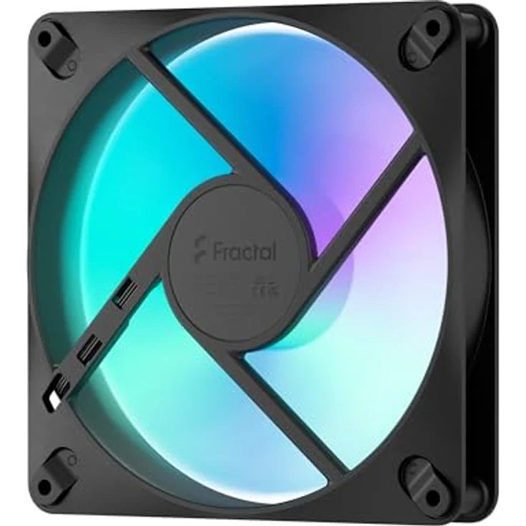 Fractal Design Dynamic 3 14 PWM RGB Black, Gehäuselüfter 140mm mit 76.3 CFM Luftstrom, 3er Pack – Bild 6