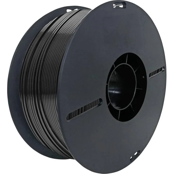 Renkforce RF-5771490 PLA-HF Filament, 1.75 mm, 1 kg Schwarz, stabile Drucke mit geringer Toleranz und Verzug