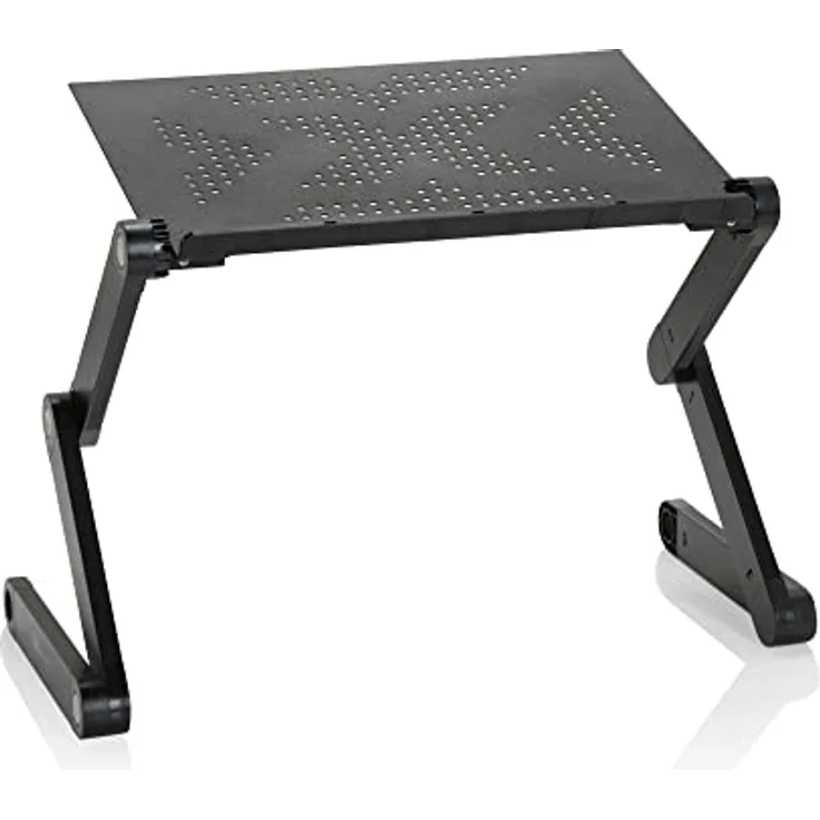 hjh OFFICE 802117 Laptop Ständer VM-SA II Aluminium 360° klappbar, ergonomisch, silber