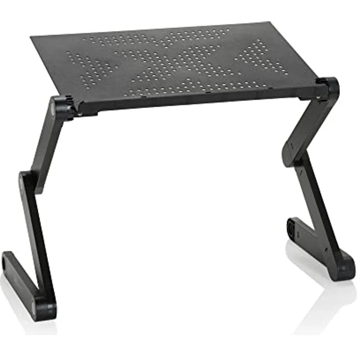 hjh OFFICE 802117 Laptop Ständer VM-SA II Aluminium 360° klappbar, ergonomisch, silber – Bild 1