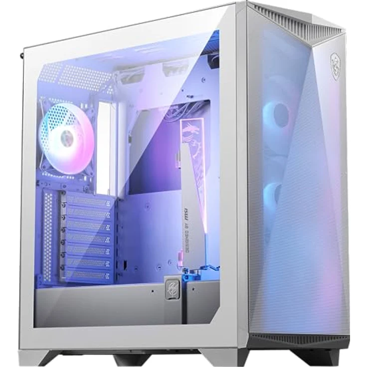 MSI MPG Gungnir 300R Weiss, PC Gehäuse für ITX, ATX und mATX – Bild 1
