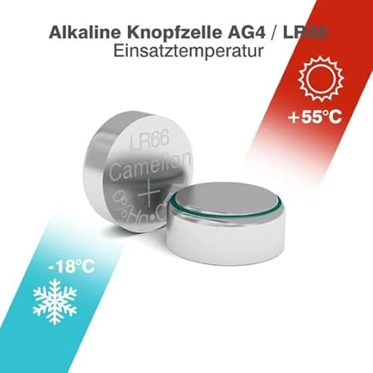 Camelion 12051004 Alkaline-Knopfzelle (AG 4-LR66-LR626-377, 1,5V, 10-er Blister) – Bild 5