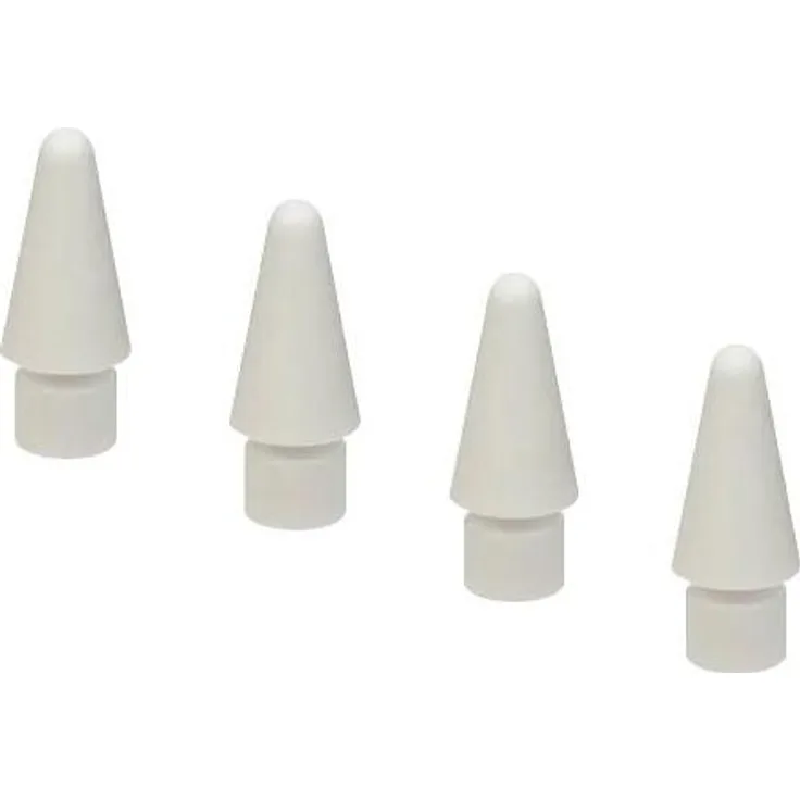 Tucano Stylus Spitzen, 4er Pack Edel Ersatz für Apple Pencil Spitzen, Hochwertiges Polycarbonat, Einfache Installation, Kompatibel mit 1. und 2. Generation