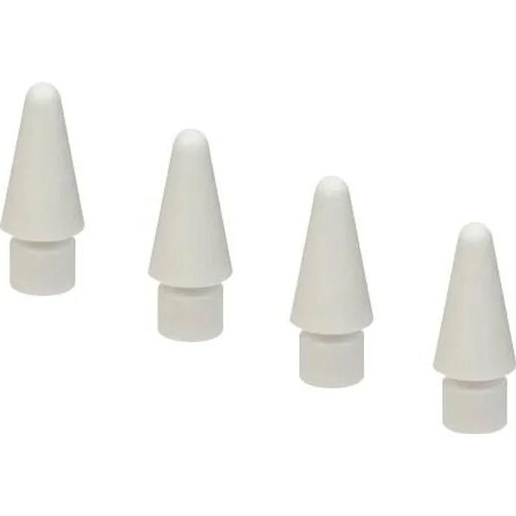 Tucano Stylus Spitzen, 4er Pack Edel Ersatz für Apple Pencil Spitzen, Hochwertiges Polycarbonat, Einfache Installation, Kompatibel mit 1. und 2. Generation