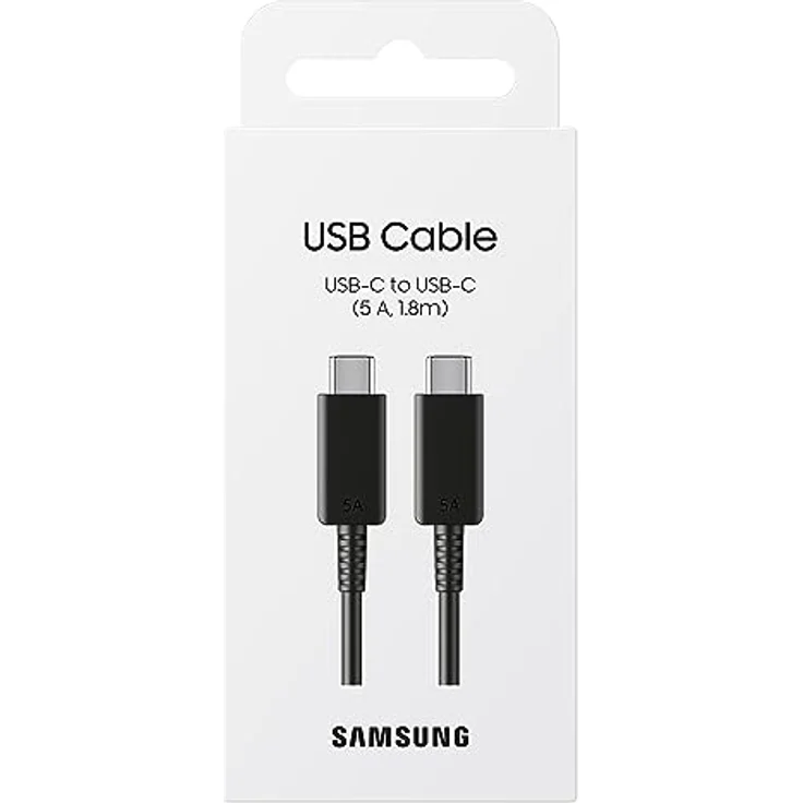 Samsung EP-DX510 USB Type-C auf USB Type-C Kabel, Datenkabel, Ladekabel, 1,8 m, 5A, Schwarz - Preisvergleich – Bild 6