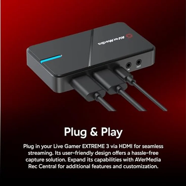 AVerMedia LIVE GAMER EXTREME 3 GC551G2, 4K Game Recorder mit VRR und nahezu null Latenz, Schwarz – Bild 8