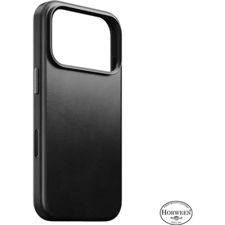 Nomad Traditional Leather Case - schwarz (Horween) - für iPhone 18 Pro Max/17 Pro Max, MagSafe-kompatibel, schützendes Mikrofaserfutter, erhöhte Kanten – Bild 7