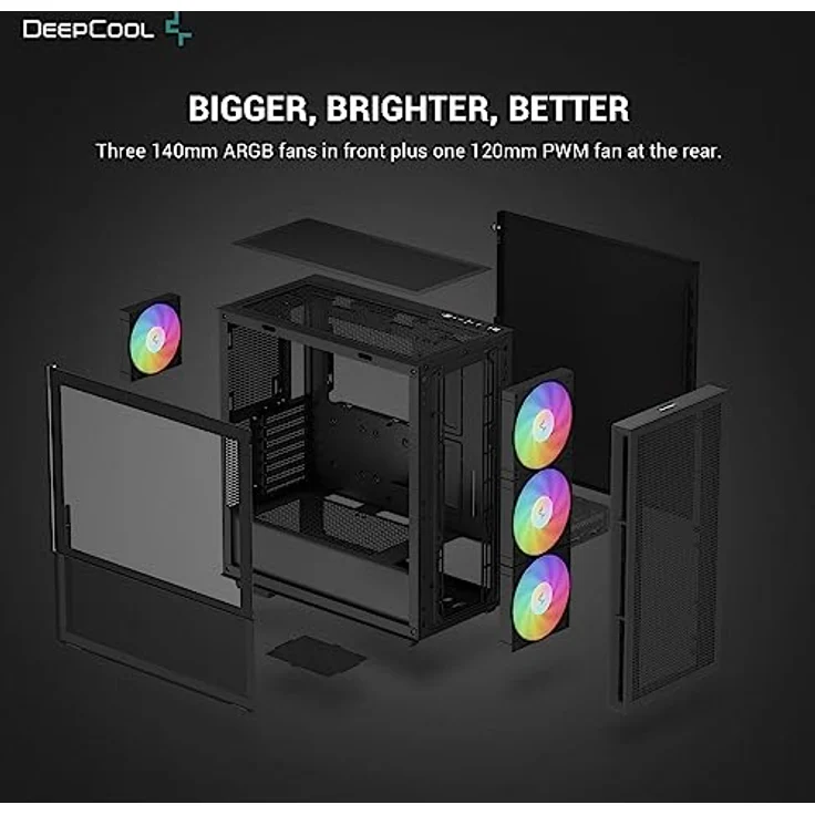 DeepCool CH560 DIGITAL Midi Tower schwarz – Bild 5